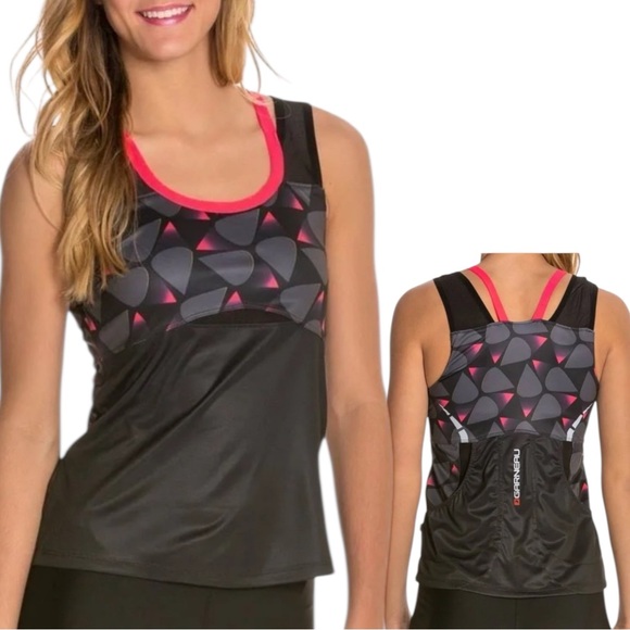 Louis Garneau Tops - Louis Garneau Shape Sens Cycling Workout Tank  Black/Pink Women’s Size Medium